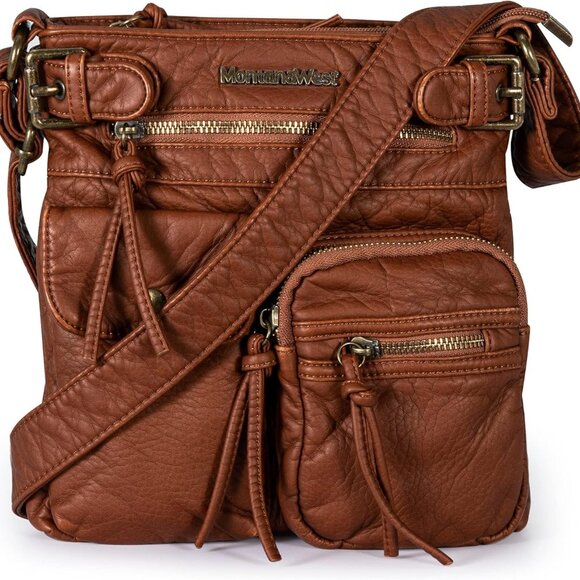 Crossbody Bag for Women Multi Pocket Shoulder Medium Travel Purses Ultra Soft Wa - Picture 1 of 7